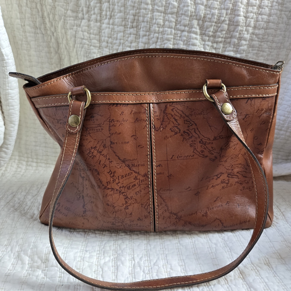 Patricia Nash Leather Maps Bag